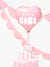 Light Pink It's a Girl Heart Foil Balloon
