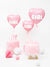 Light Pink It's a Girl Heart Foil Balloon