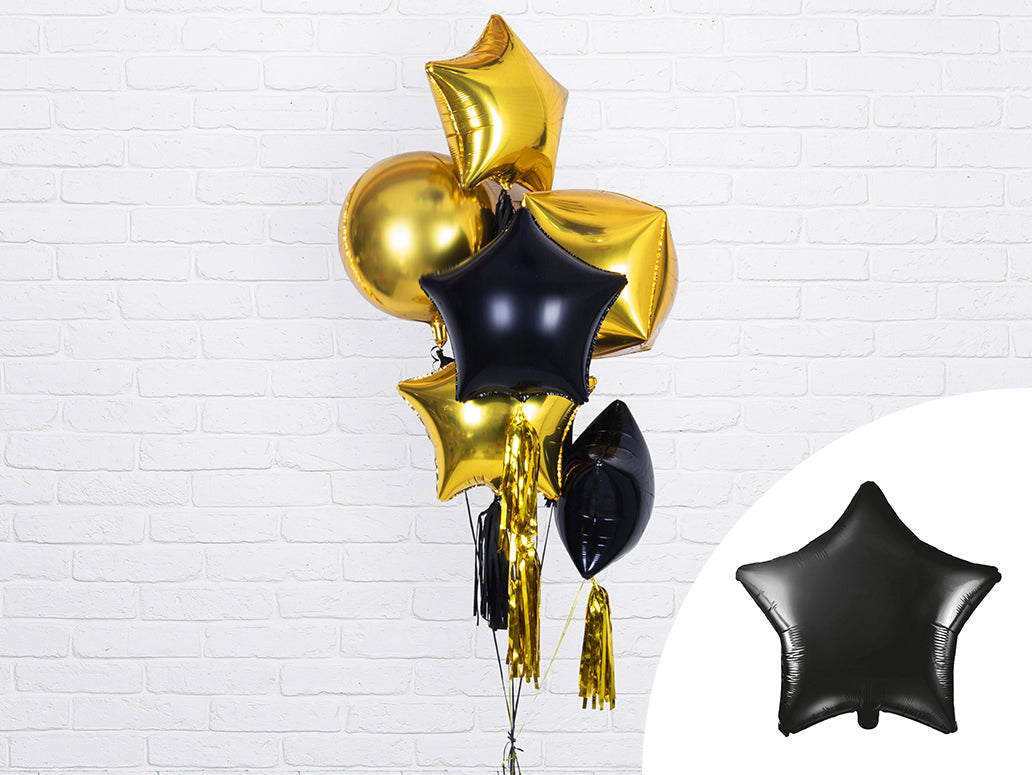 Black Star Foil Balloon