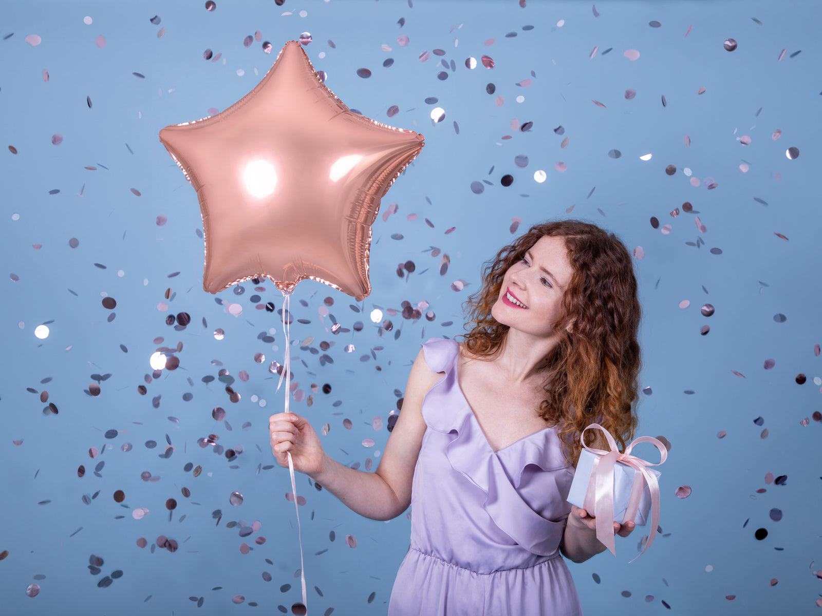 Rose Gold Star Foil Balloon