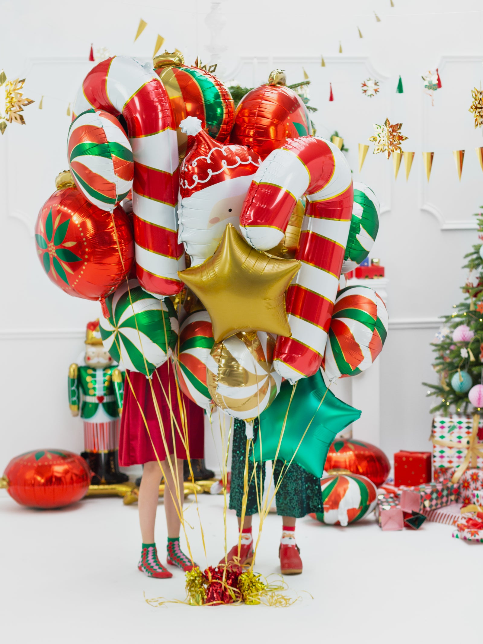 Green Star Foil Balloon