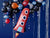 Red Rocket Foil Shaped Balloon