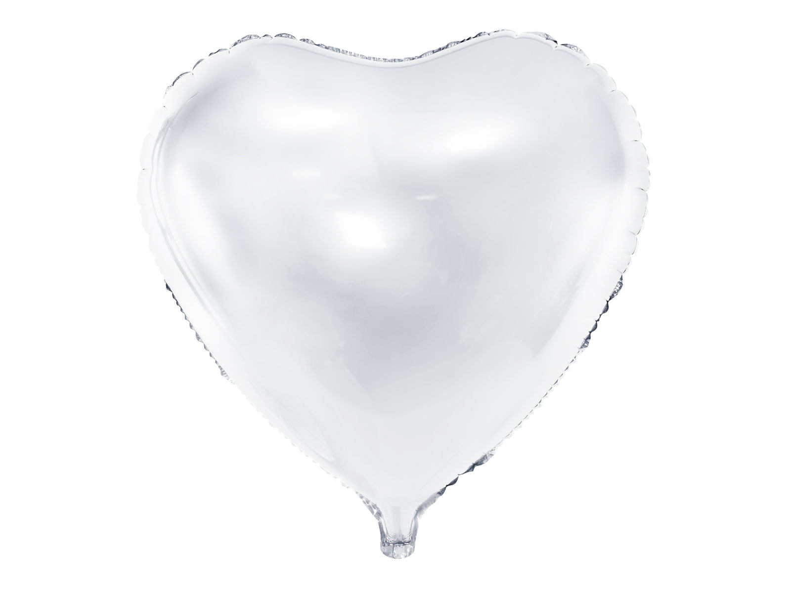 White Heart Foil Balloon