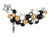 Metallic Stars Balloon Garland Kit