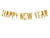 Gold Happy New Year Banner