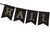 Black & Gold Halloween Pennant Banner