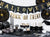 Black & Gold Halloween Pennant Banner