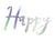 Happy Birthday Iridescent Banner