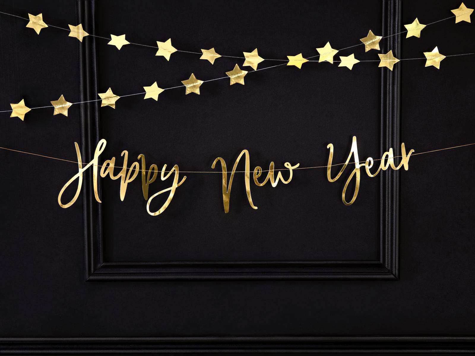 Happy New Year Gold Banner