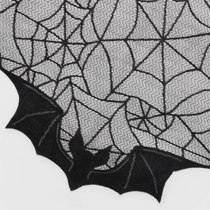 Classic Black & White Mantle Scarf Fabric