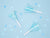 Sky Blue Fringed Party Horns