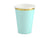 Pastel Mint Paper Cups