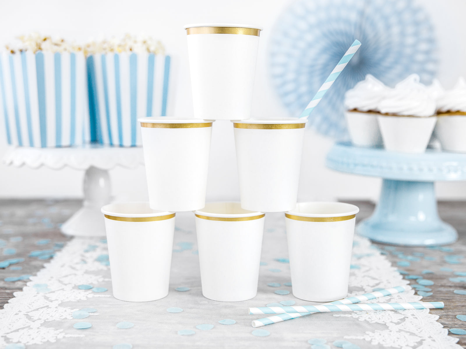 White Paper Party Cups
