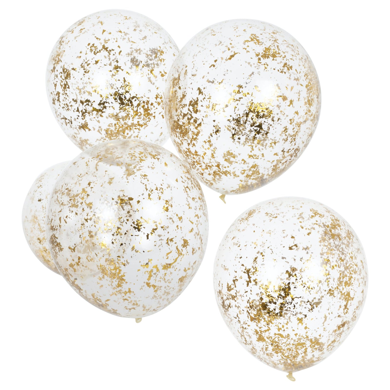 Ginger Ray Gold Confetti Party Balloons