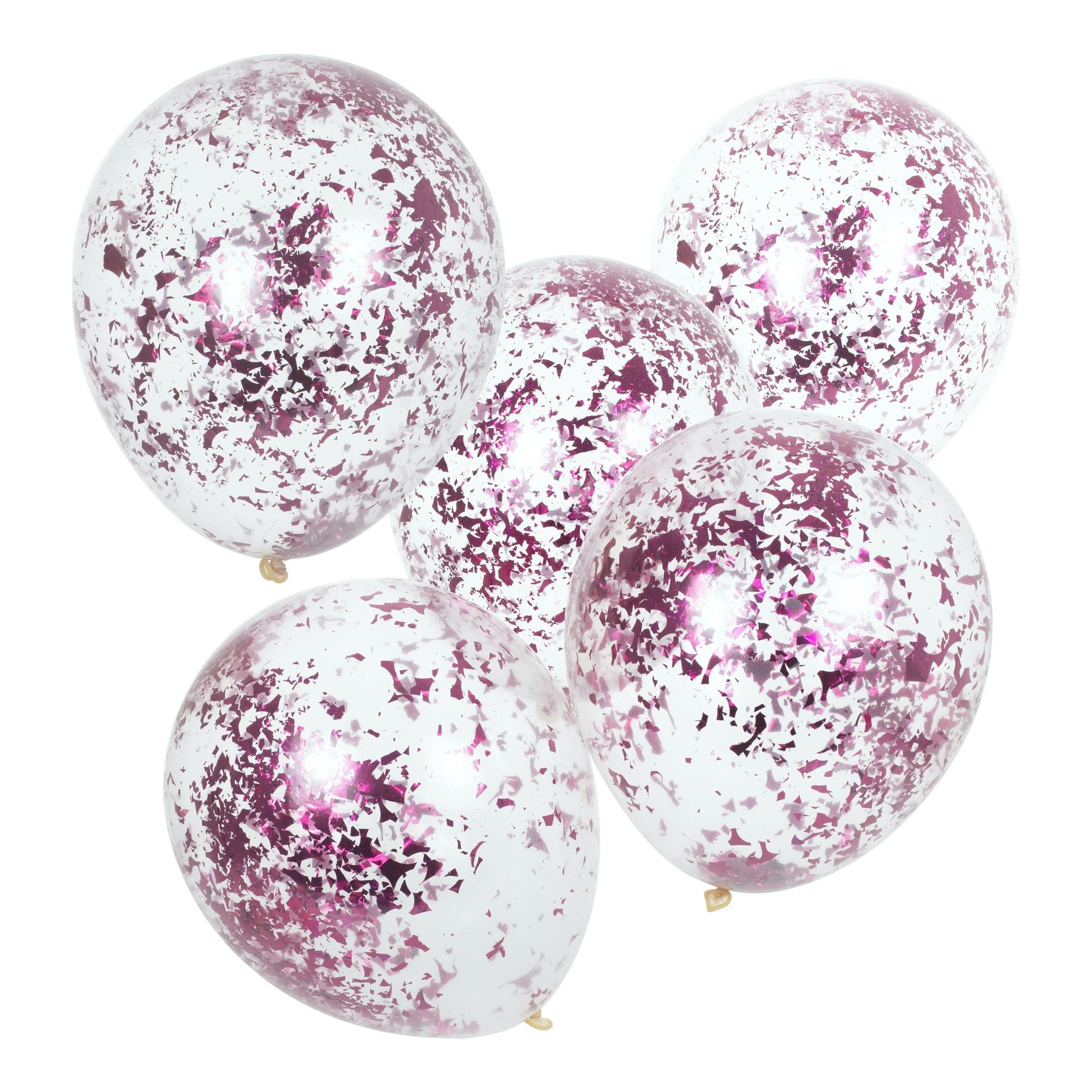 Pink Shredded Confetti Filled Party Balloons