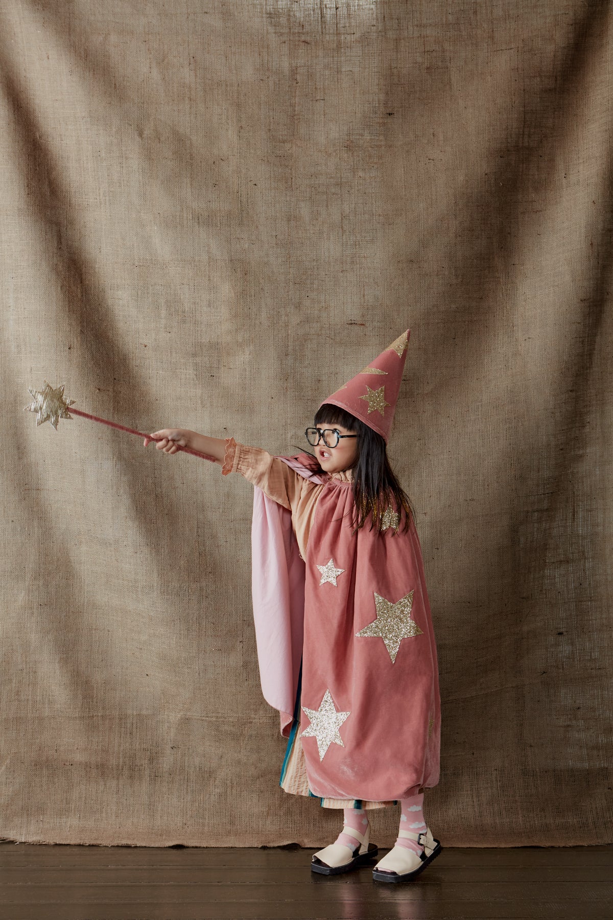 Pink Velvet Wizard Costume