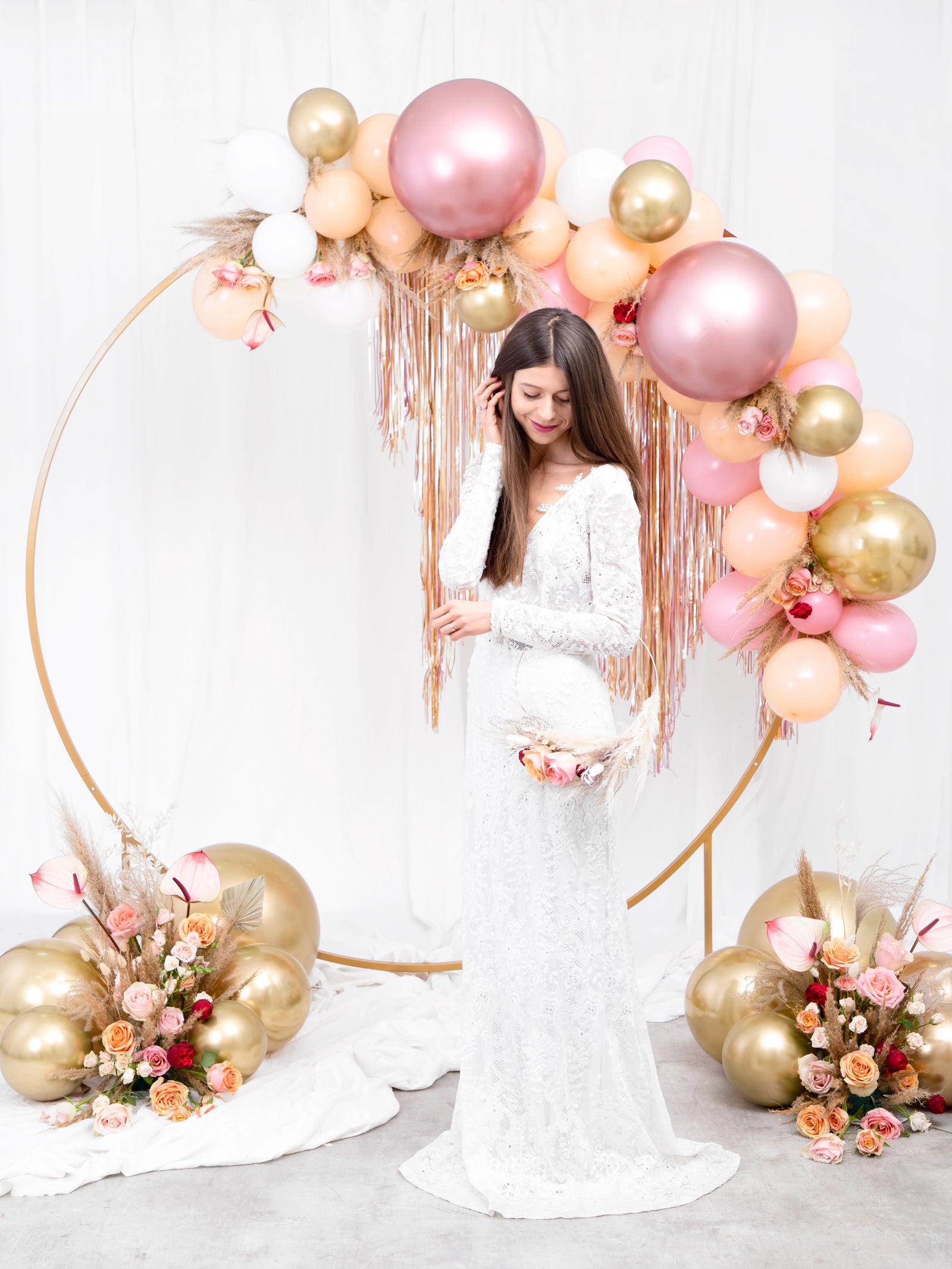 Round Gold Glossy Balloon