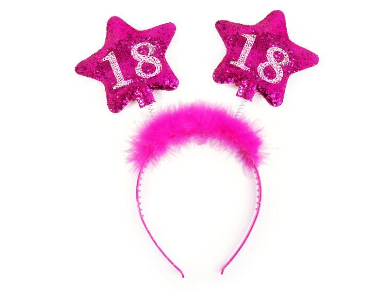 Pink 18th Birthday Headband