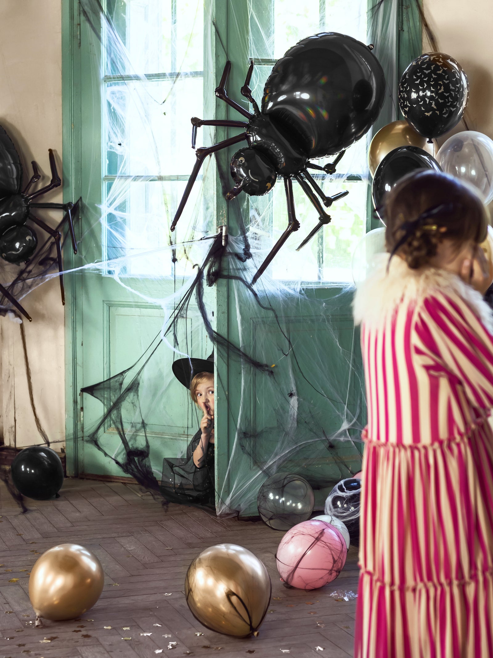 Black Spiderweb Decoration