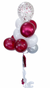 Confetti, Orbs & 11" Balloon Bouquet of 11
