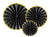 Black Decorative Party Fans