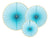 Light Blue Luxe Fan Rosettes