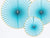 Light Blue Luxe Fan Rosettes