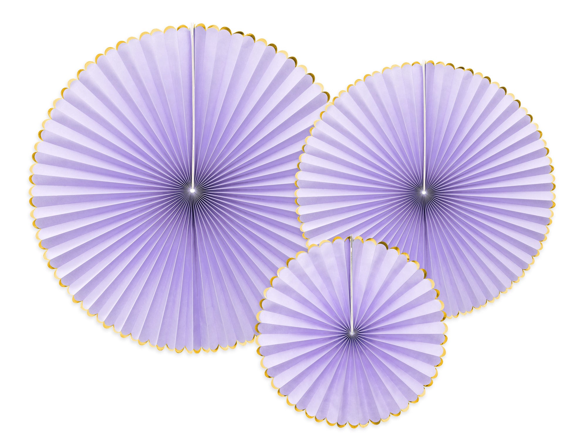 Light Lilac Luxe Fan Rosettes