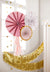 Pink Flowers Decorative Rosettes