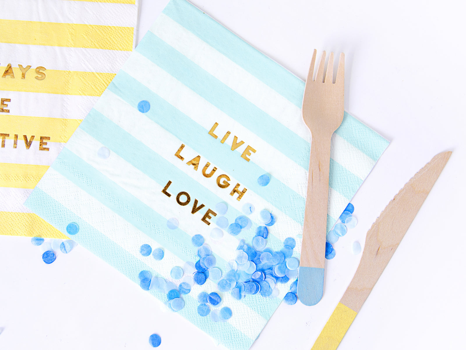 Blue Striped Yummy Napkins