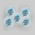 Happy Father's Day Blue Confetti Balloons