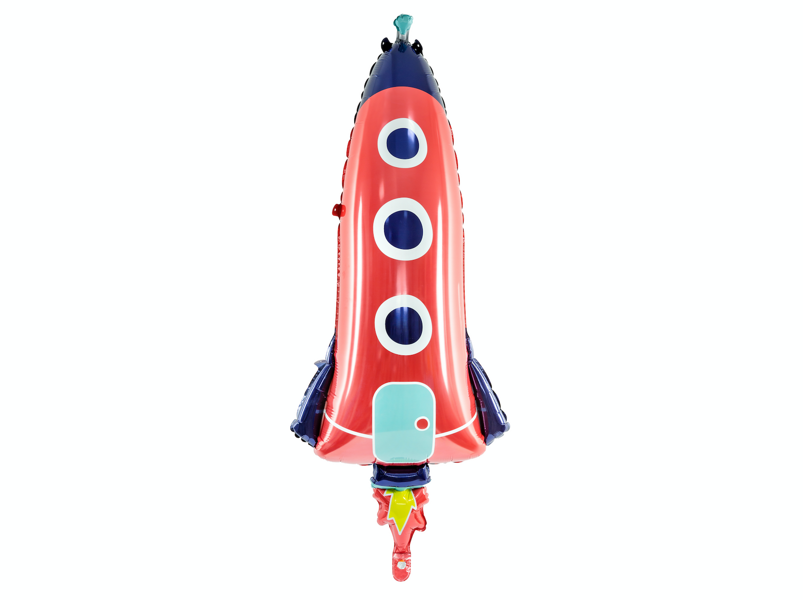 Red Rocket Foil Shaped Balloon
