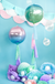 Blue & Green Ombre Orb Balloon