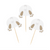 Gold Bunny Bum Cupcake Toppers