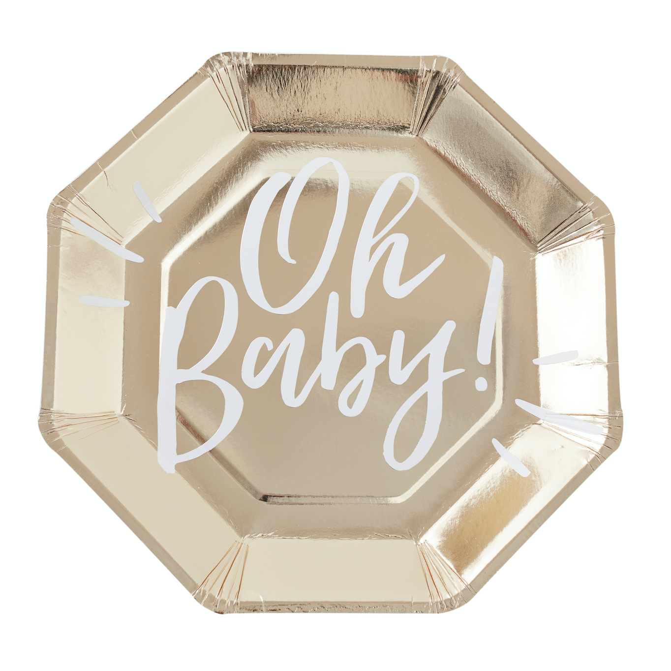 Oh Baby! Gold Party Plates