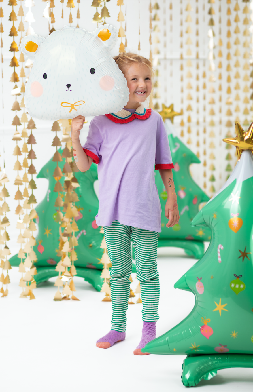 Gold Christmas Tree Door Curtain