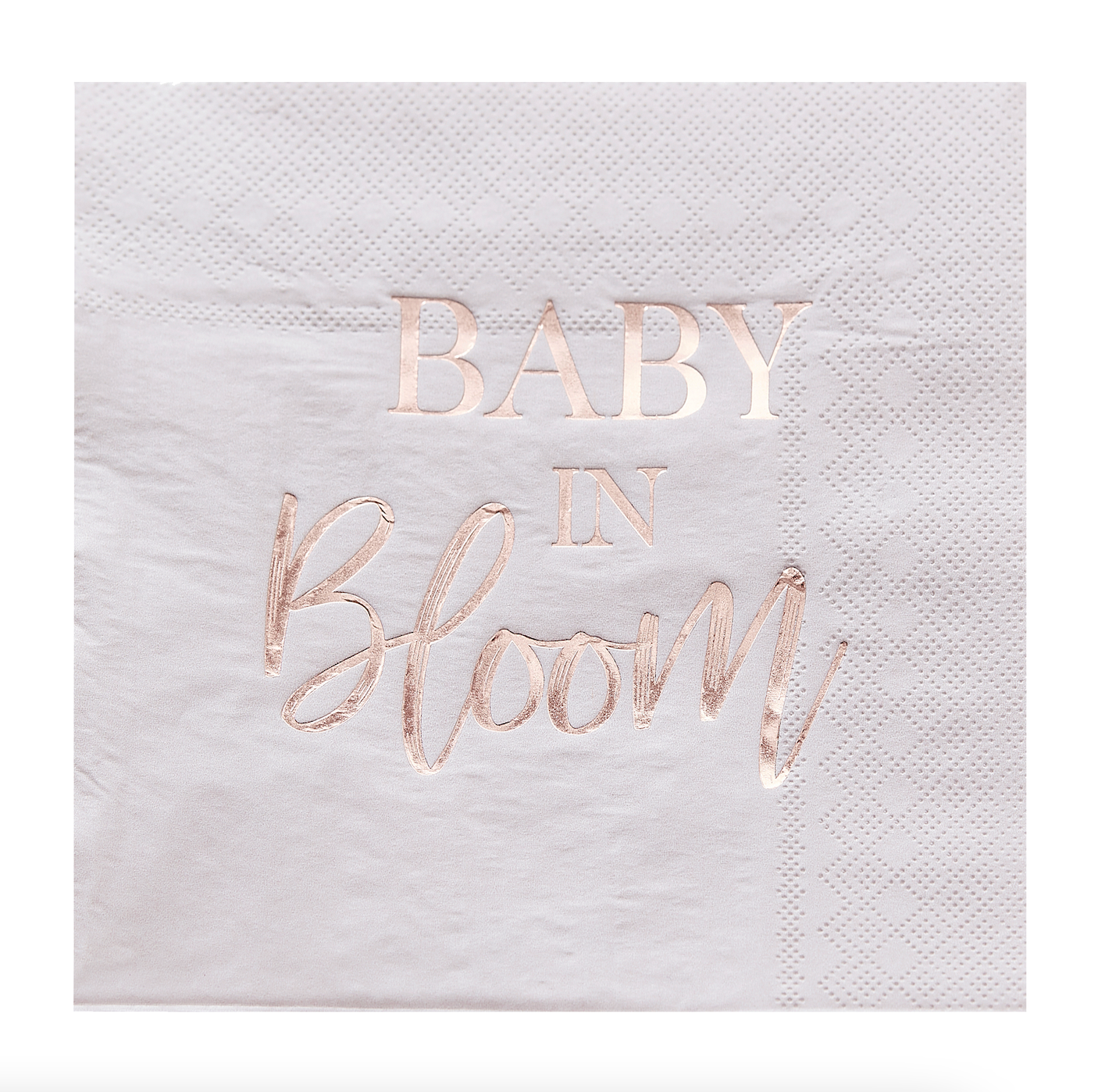 Rose Gold And Blush Baby Shower Napkins