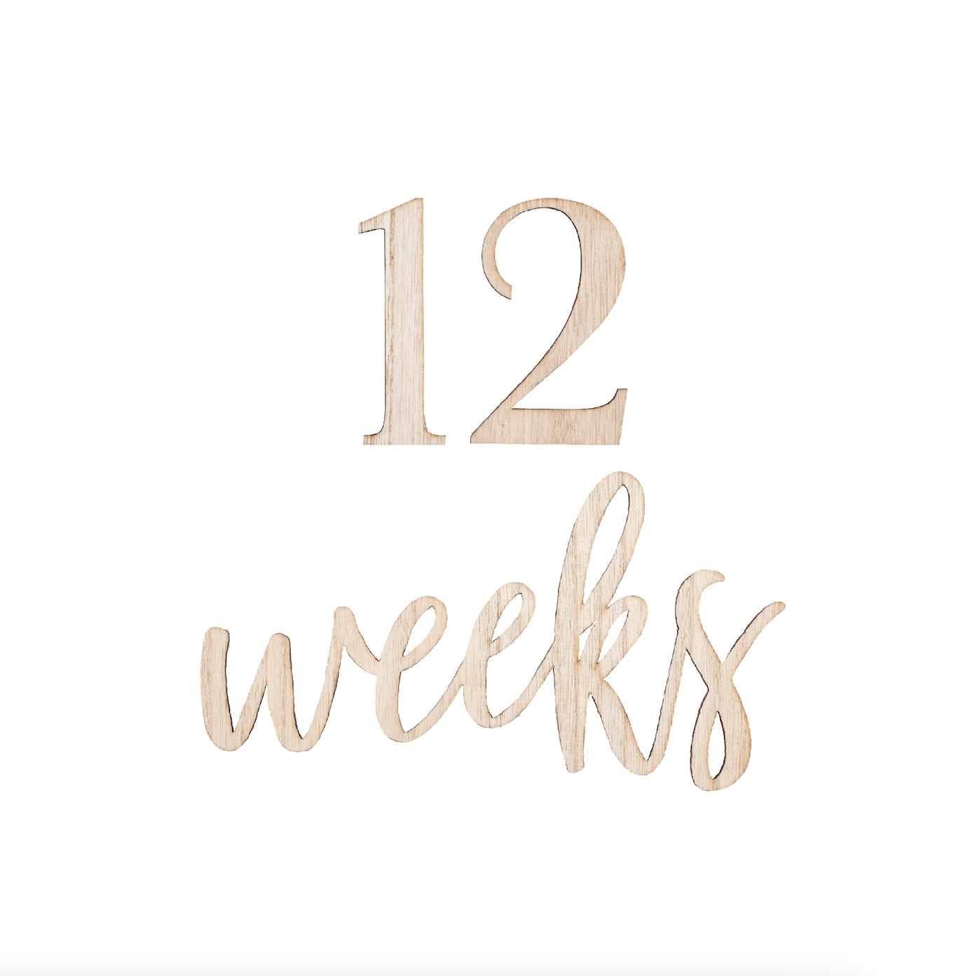 Wooden Pregnancy & Baby Milestone Signs