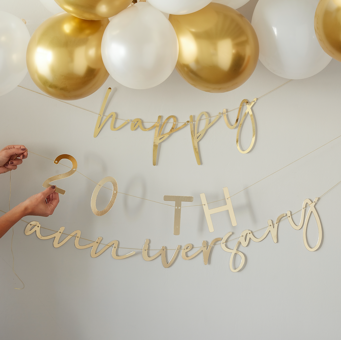 Gold Customisable Anniversary Bunting