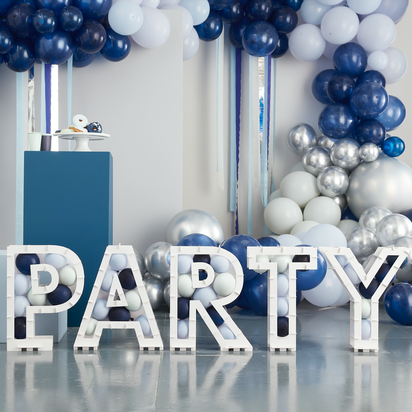 Navy, Blue & Mint Paper Cups