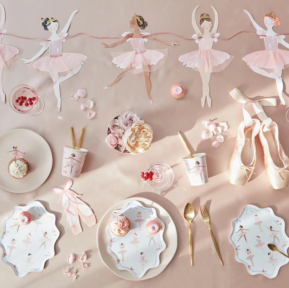 Ballerina Paper Plates