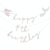 Customizable Pink & Iridescent Happy Birthday Bunting