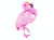Pink Flamingo Shape Foil Balloon
