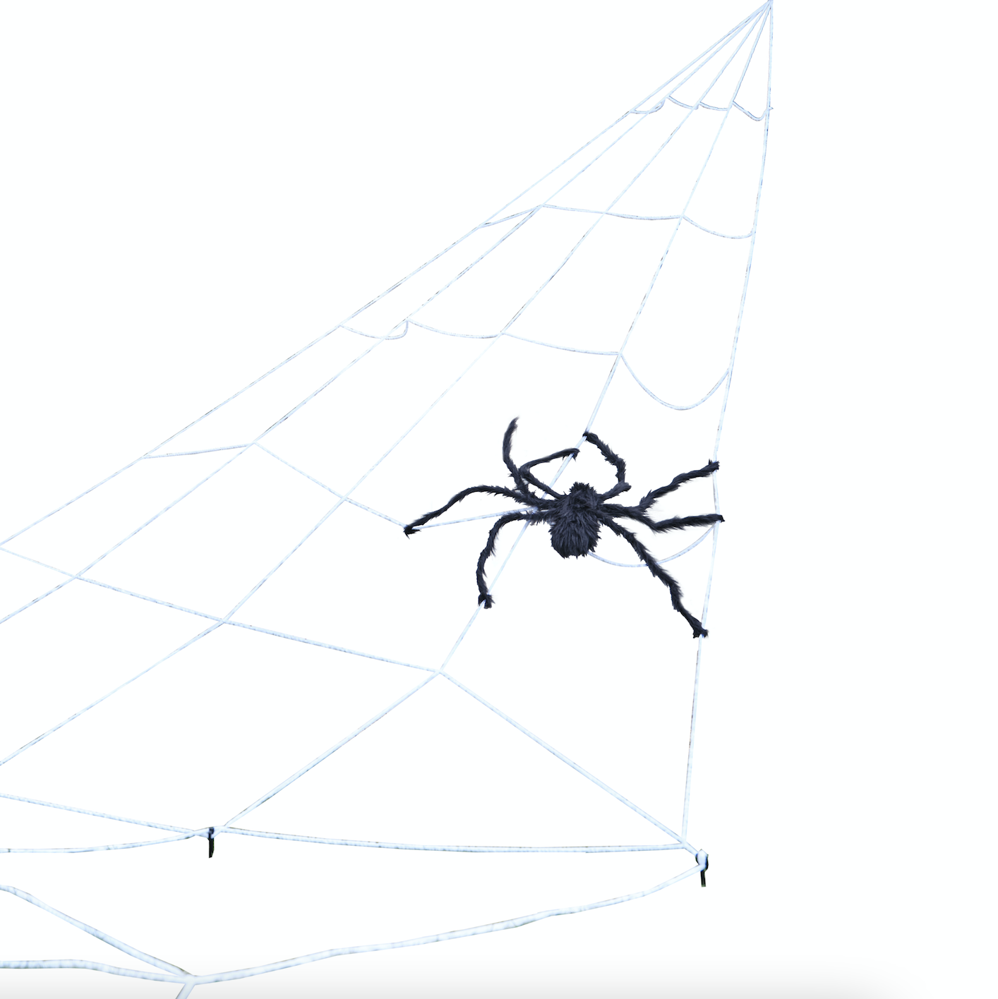 Giant Spider Web Decoration with Large Spider