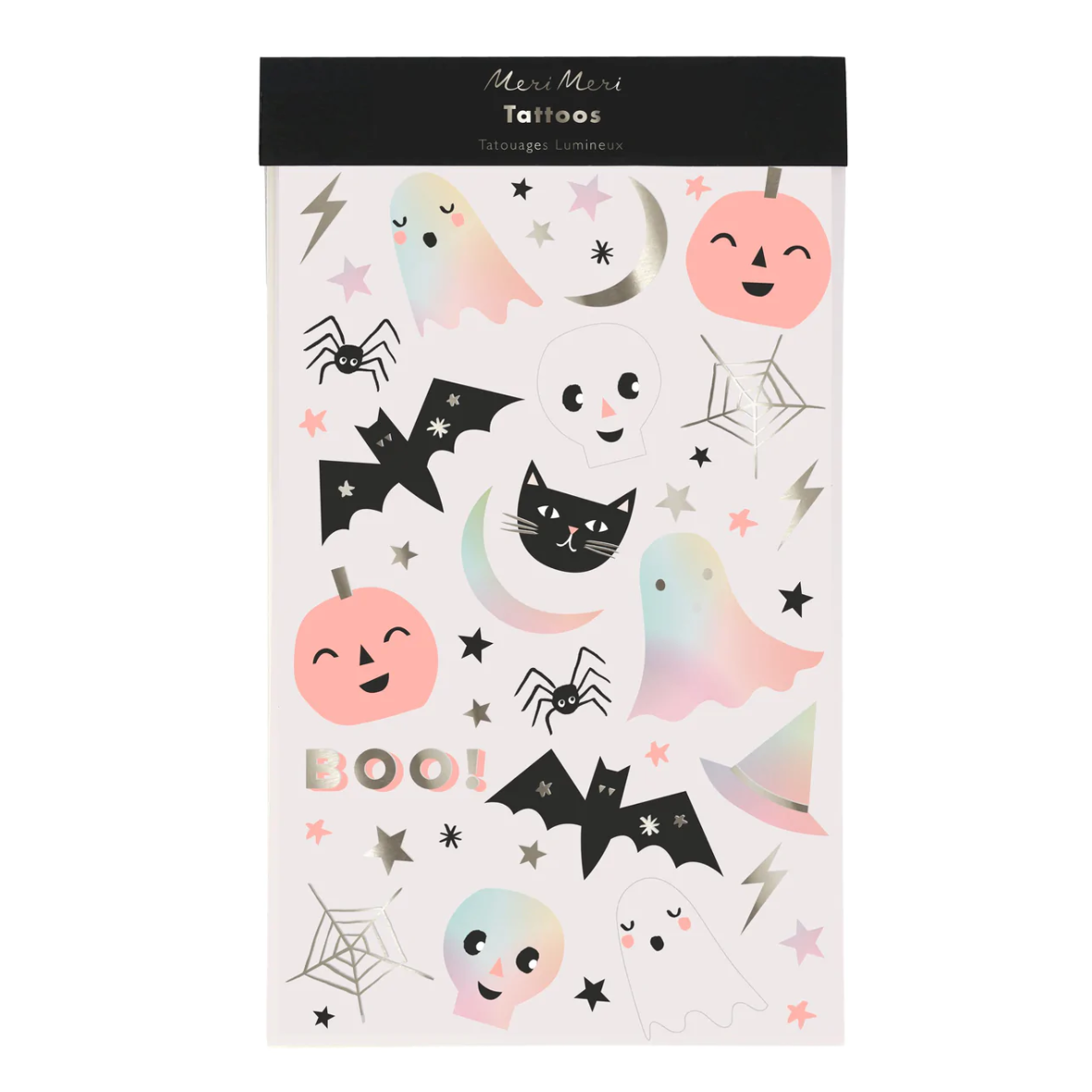 Pastel Halloween Temporary Tattoos