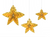 Gold Stars Decorative Rosettes