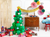 Burgundy Decorative Party Fans