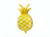 Metallic Gold Pineapple Foil Balloon