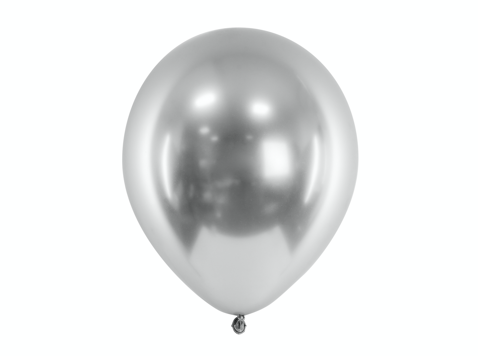 Silver Glossy Latex Balloons