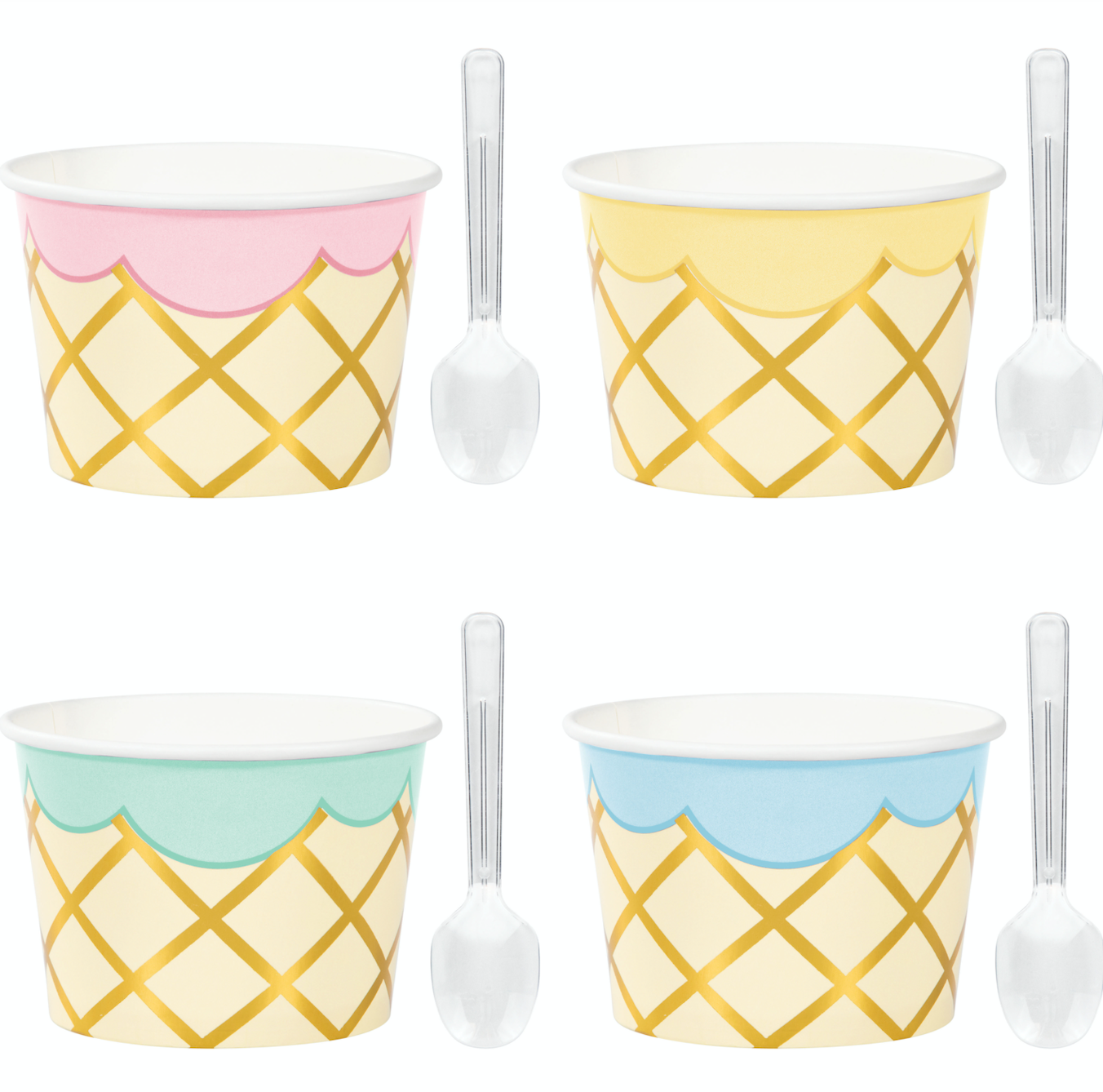 Ice Cream Treat Cups with Spoons